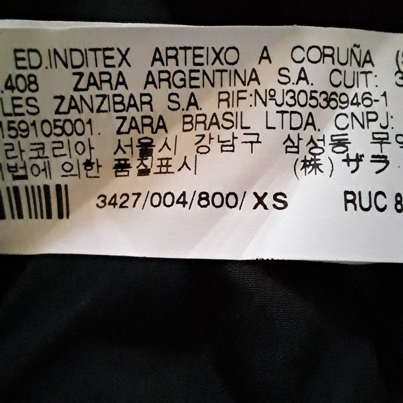 ZARA TRF womens FAUX LEATHER MOTO jacket Sz XS STUNNINGLY SOFT FAUX LEATHER - Picture 13 of 13